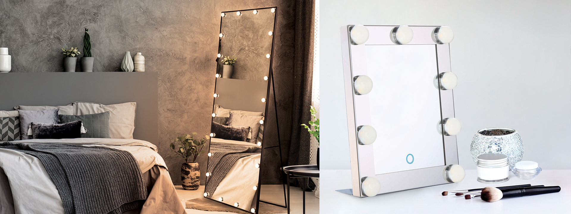 LXFMD European Bathroom Mirror Decorative Mirror Wall Mirror Bed Wall Hanging Makeup mirror-50 50cm Color : Copper